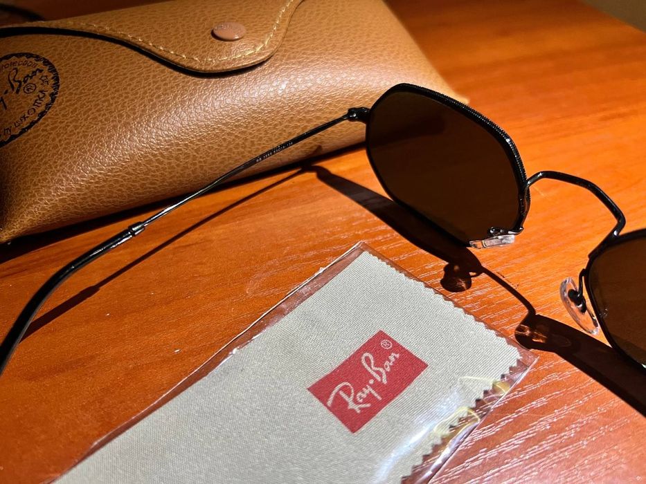 Ray Ban ОРИГИНАЛ Octagonal RB3556N Flat Lenses Очки окуляри 001/45