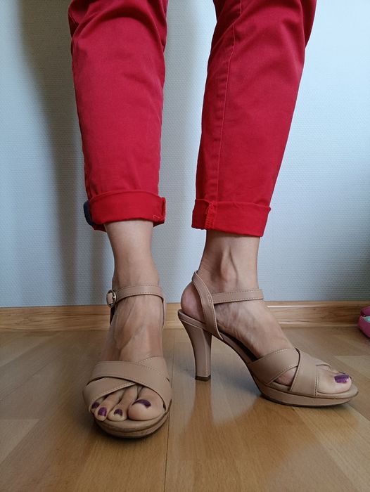 Sandałki na obcasie TK Maxx