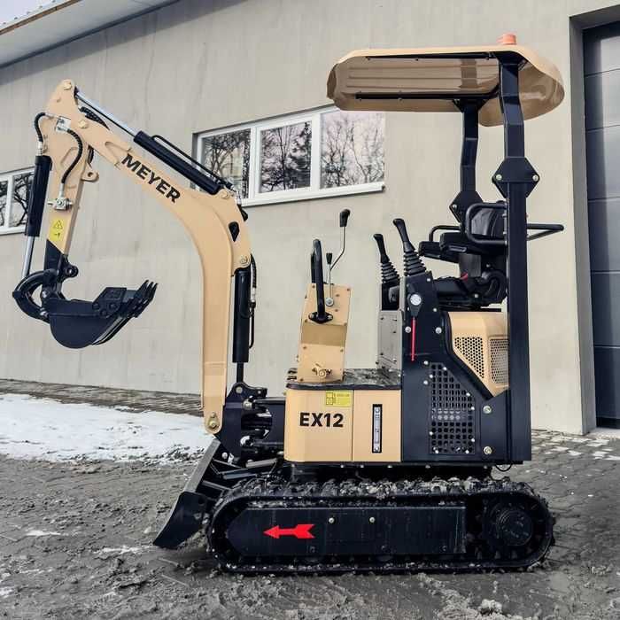 Minikoparka Meyer EX12 - silnik YANMAR, pompa PARKER jak JCB CAT