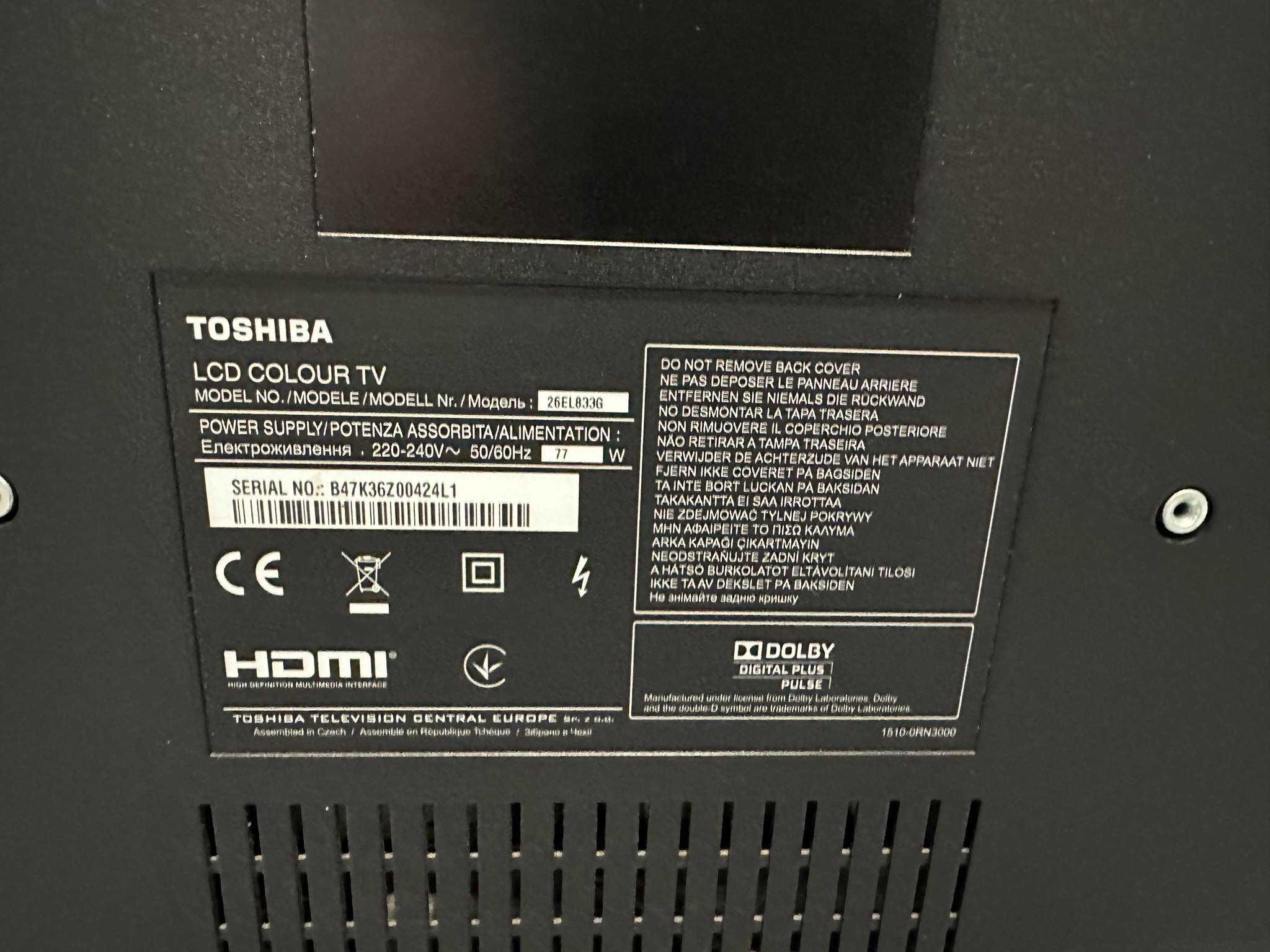 Telewizor Toshiba 26el833g