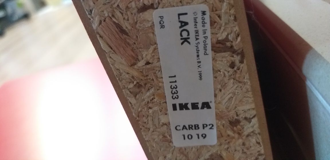 Półka Ikea Lack czerwona