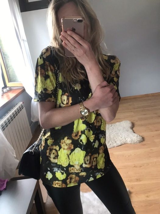 Koszulka we wzory motyw primark S/M. NOWA !