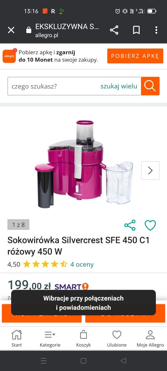 Sprzedam sokowirówkę