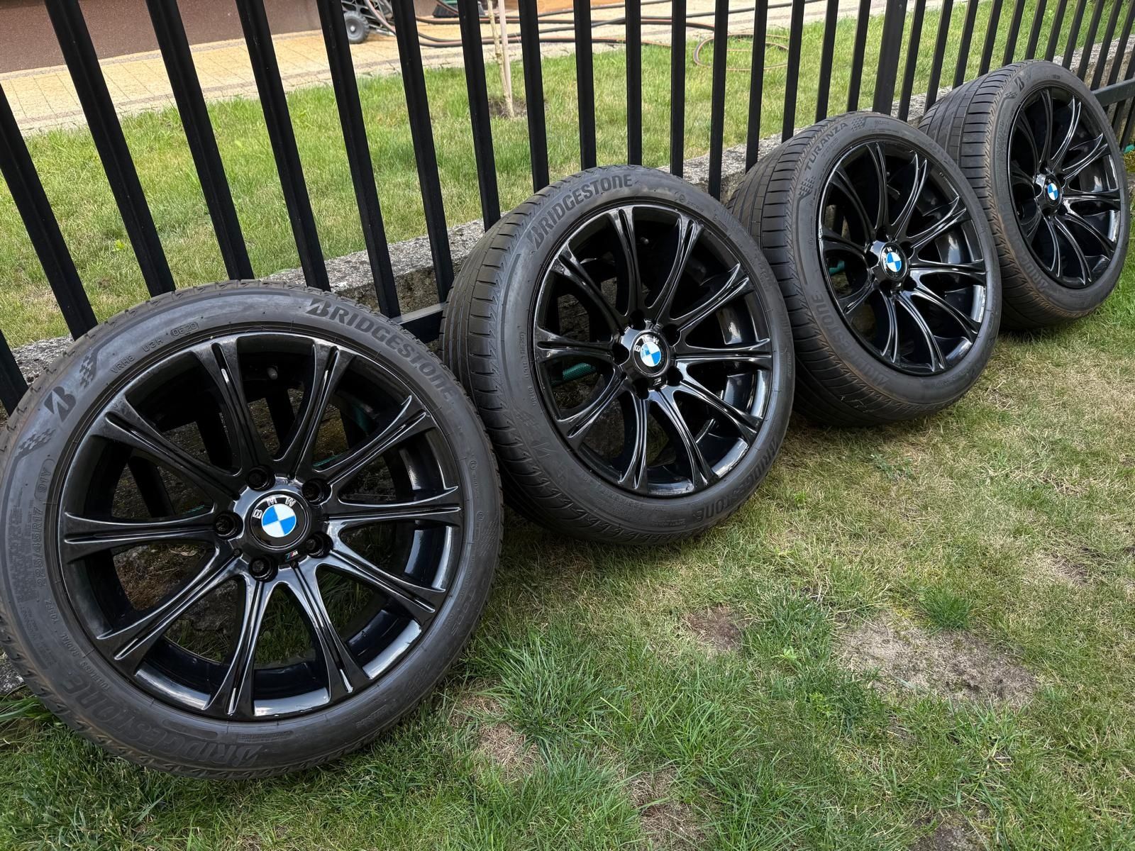 Koła BMW 5x120 17" M-pakiet Styling 166 Czarne Opony Lato Bridgestone