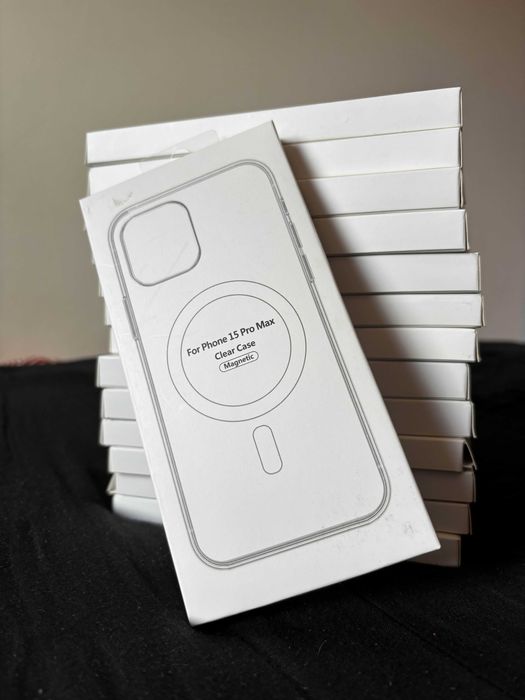 Capa MagSafe Transparente para iPhone (13 Pro Max até 15 Pro Max)