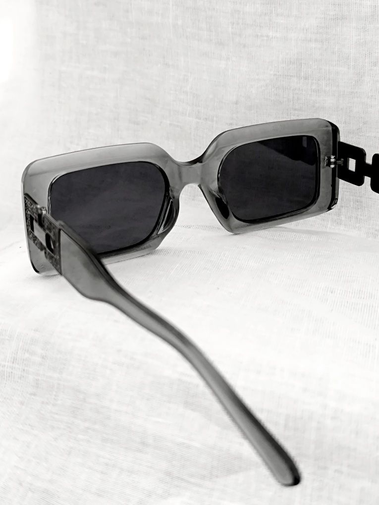 Modne Okulary przeciwsłoneczne męskie z prostokątną ramką w stylu Mode