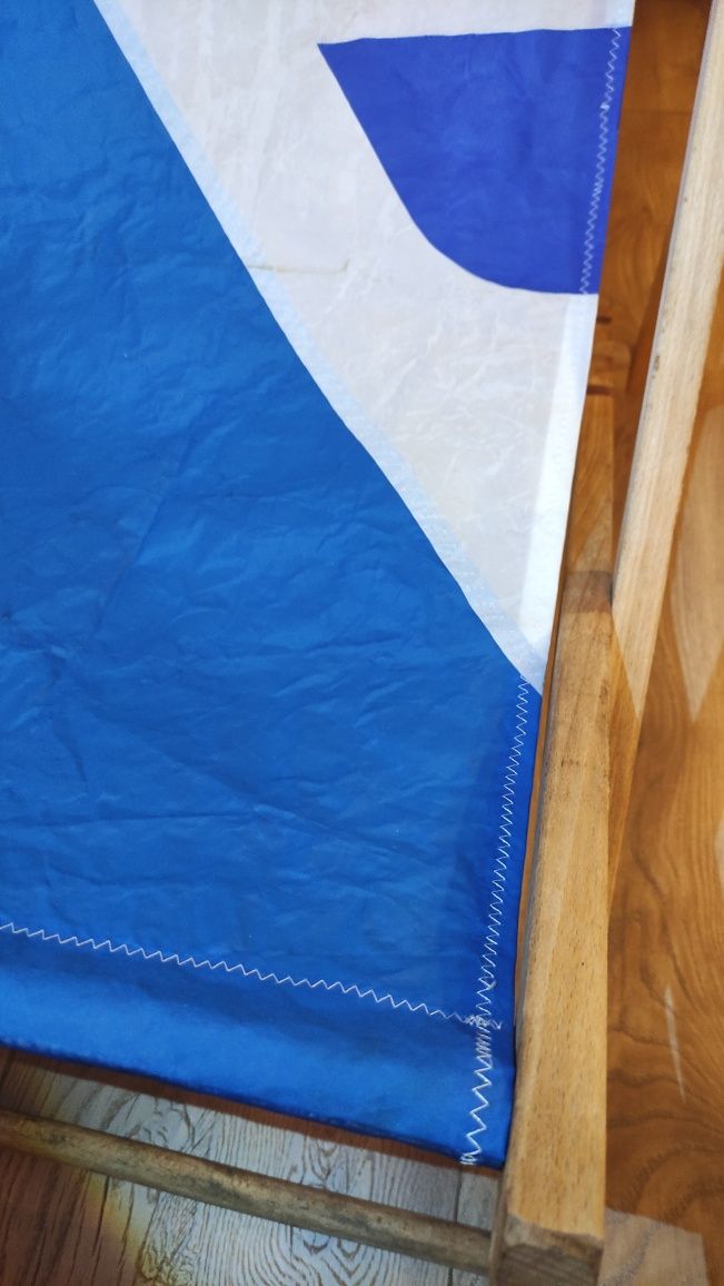 Leżak ogrodowy składany z żagla do windsurfingu fanatic