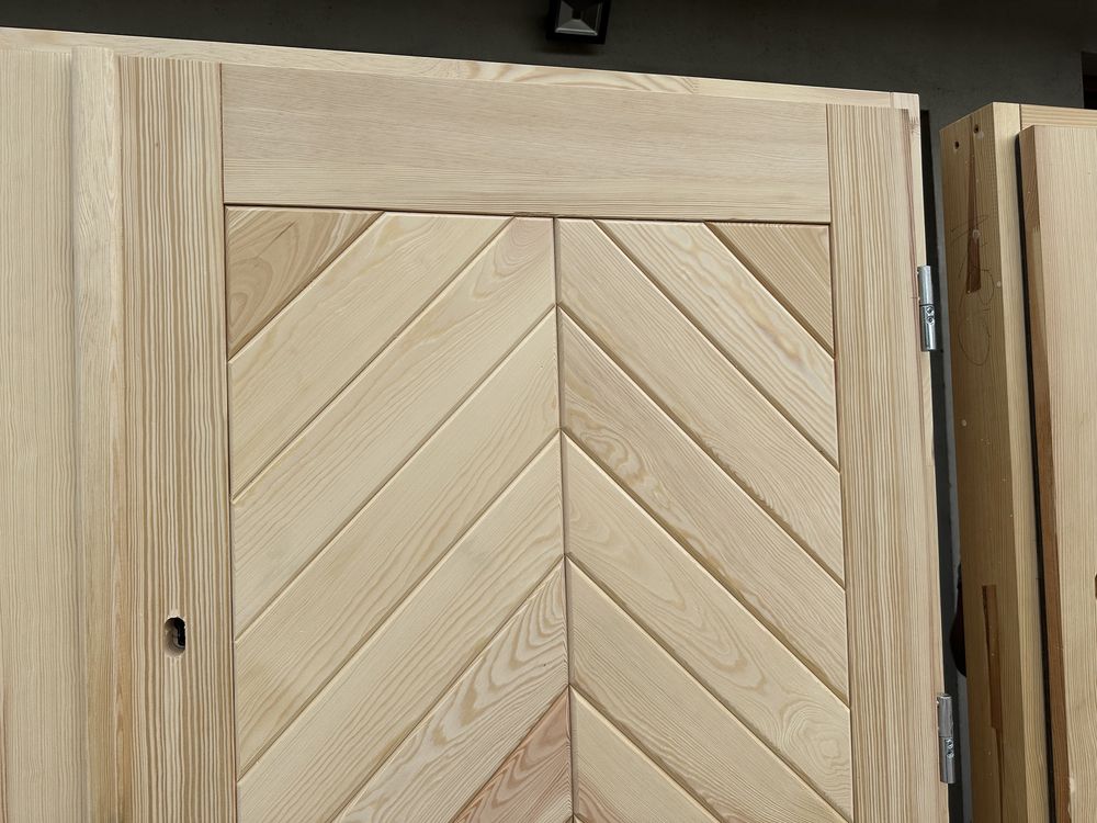 Drzwi zewnętrzne drewniane dwuskrzydłowe Na KAŻDY WYMIAR