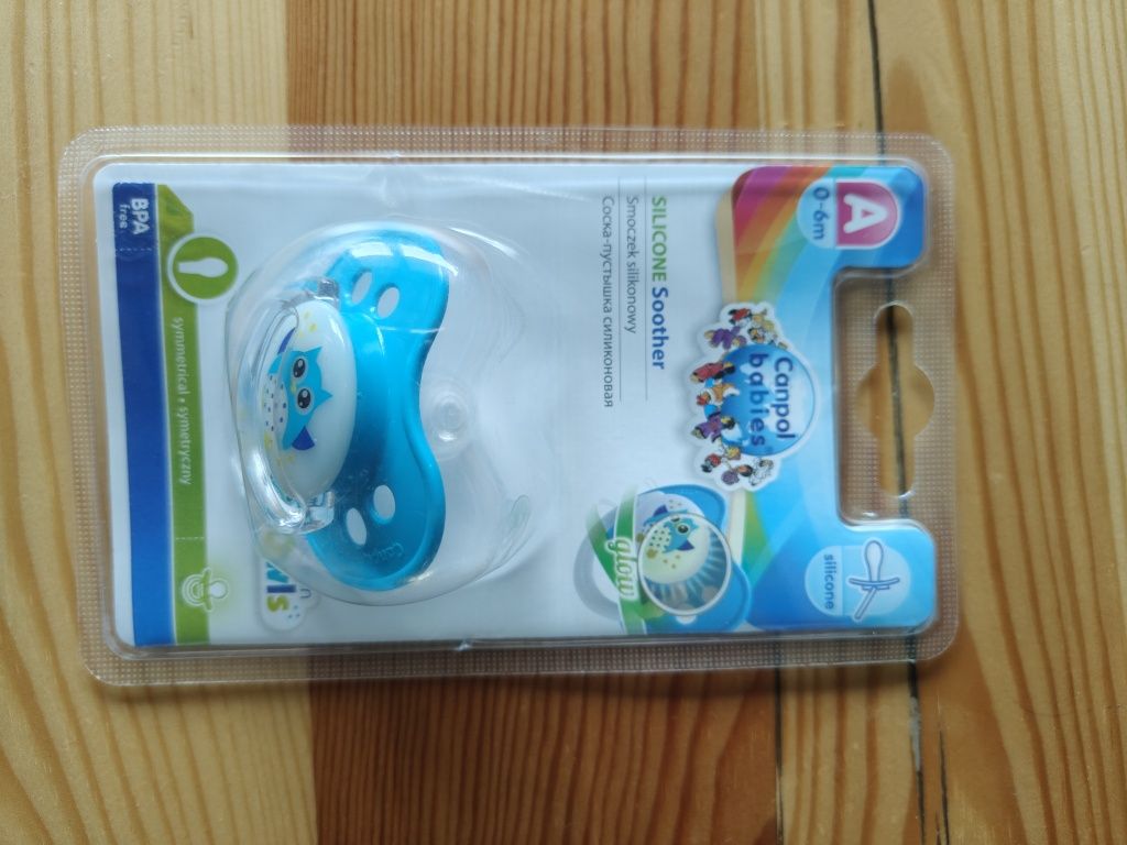 Canpol Babies Owls silikonowy smoczek uspokajający 0-6m nowy