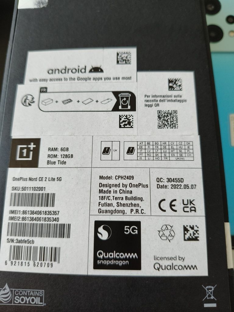 Telefon smartfon OnePlus nord CE 2 LITE 5G Android 14