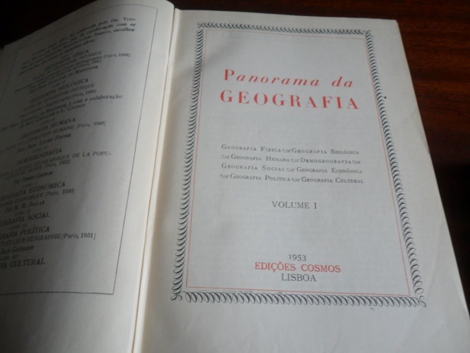 "Panorama da Geografia" - 3 Volumes de Vários - RAROS