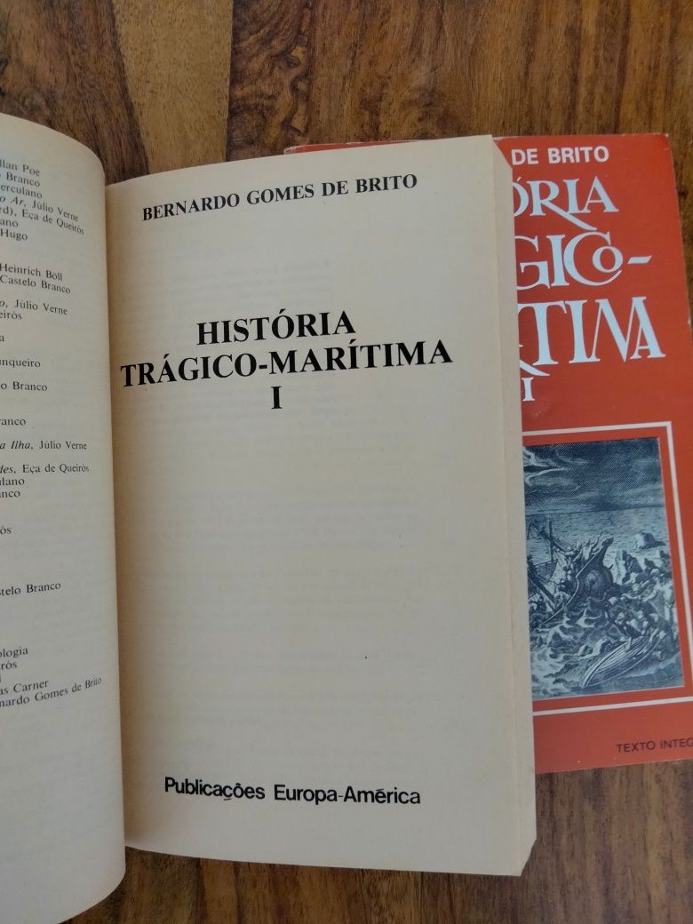 História Trágico Marítima de Bernardo G. de Brito, 2 vols