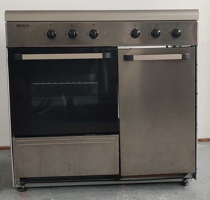 FOGÃO A GAS INOX C/PORTA BOTIJA BECKEN