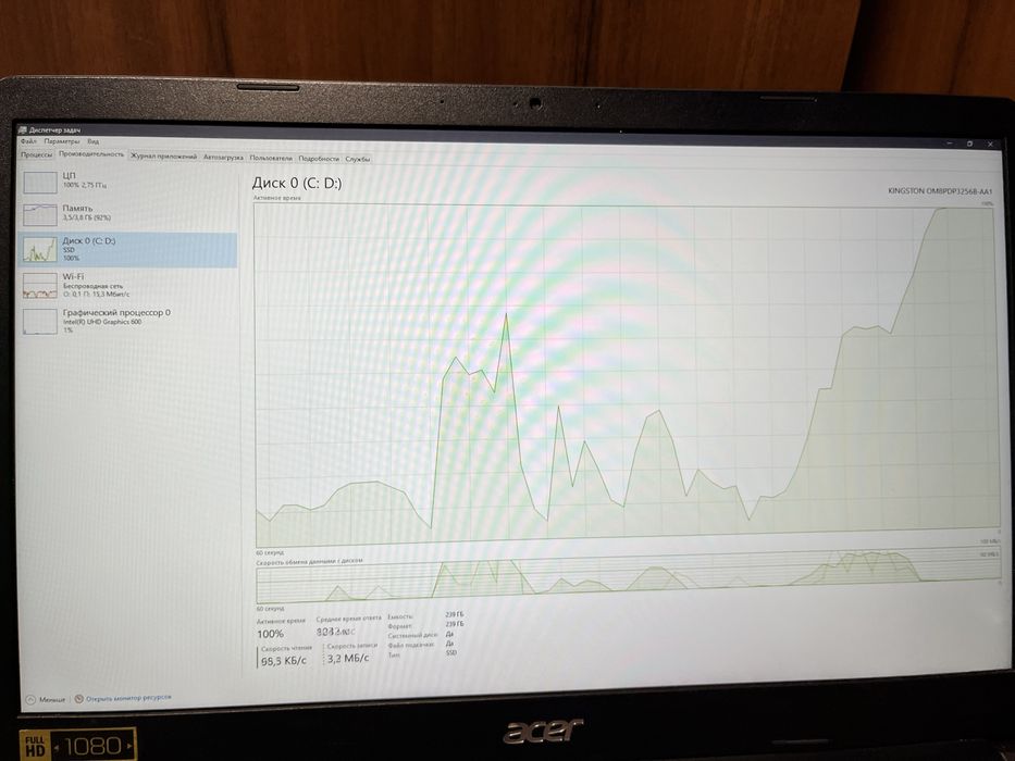 Ноутбук acer aspire 3 a315-34