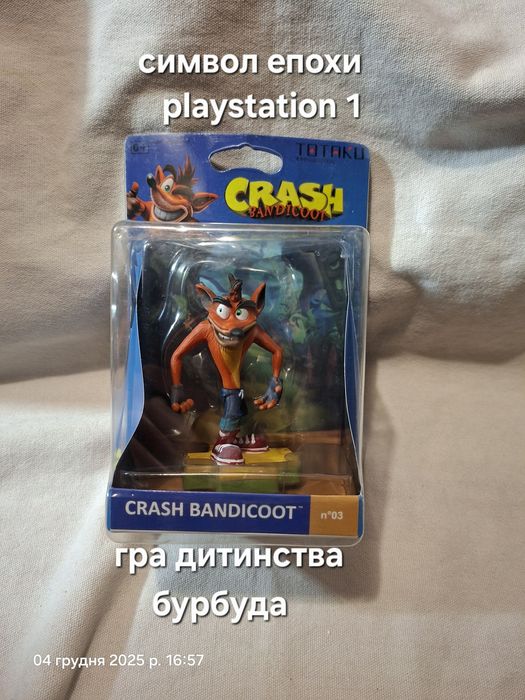 Креш Бандикут фигурка crash bandicoot playstation плейстейшн totaku