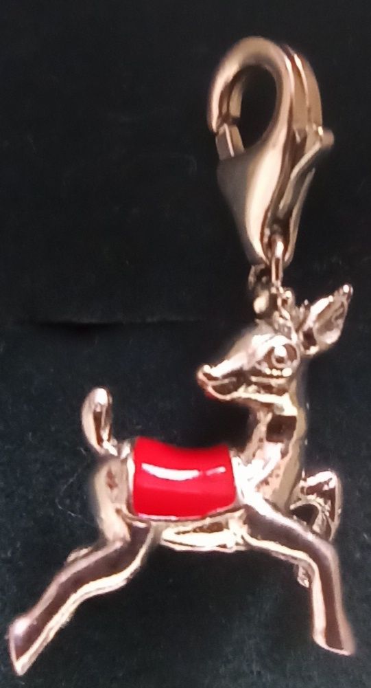 Srebrna zawieszka charms renifer APART do bransoletki