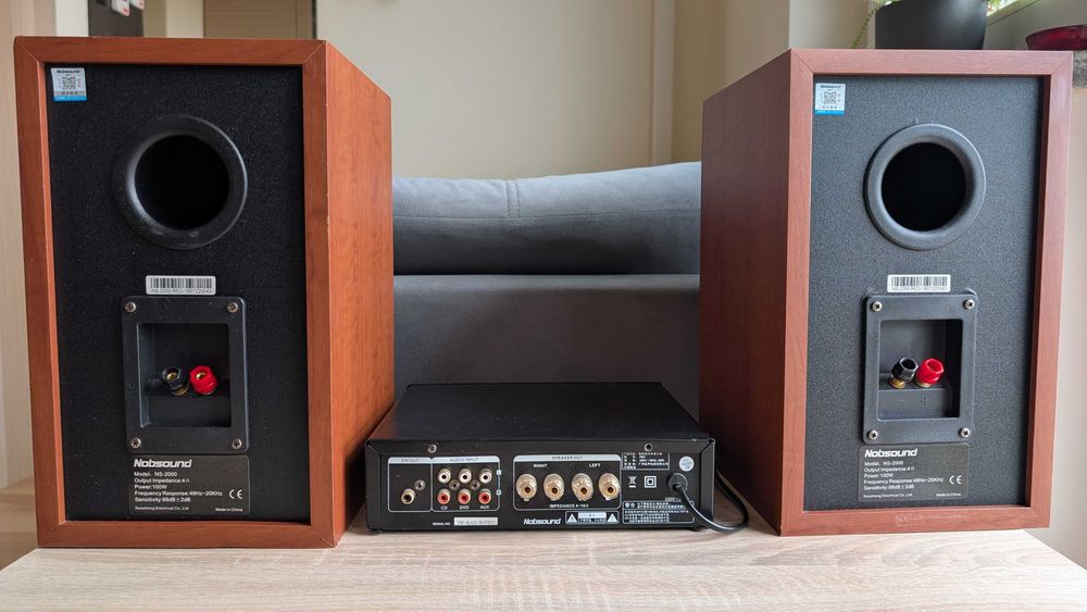 Zestaw stereo Nobsound: kolumny NS-2000 + wzmacniacz PM1