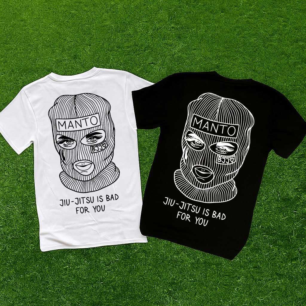 Cotton 100% • Новая футболка MANTO • Gym • Черная / Белая • МАНТО