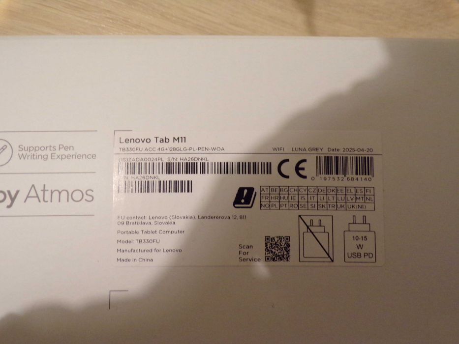 Tablet Lenovo Tab M11 128GB 4GB Rysik