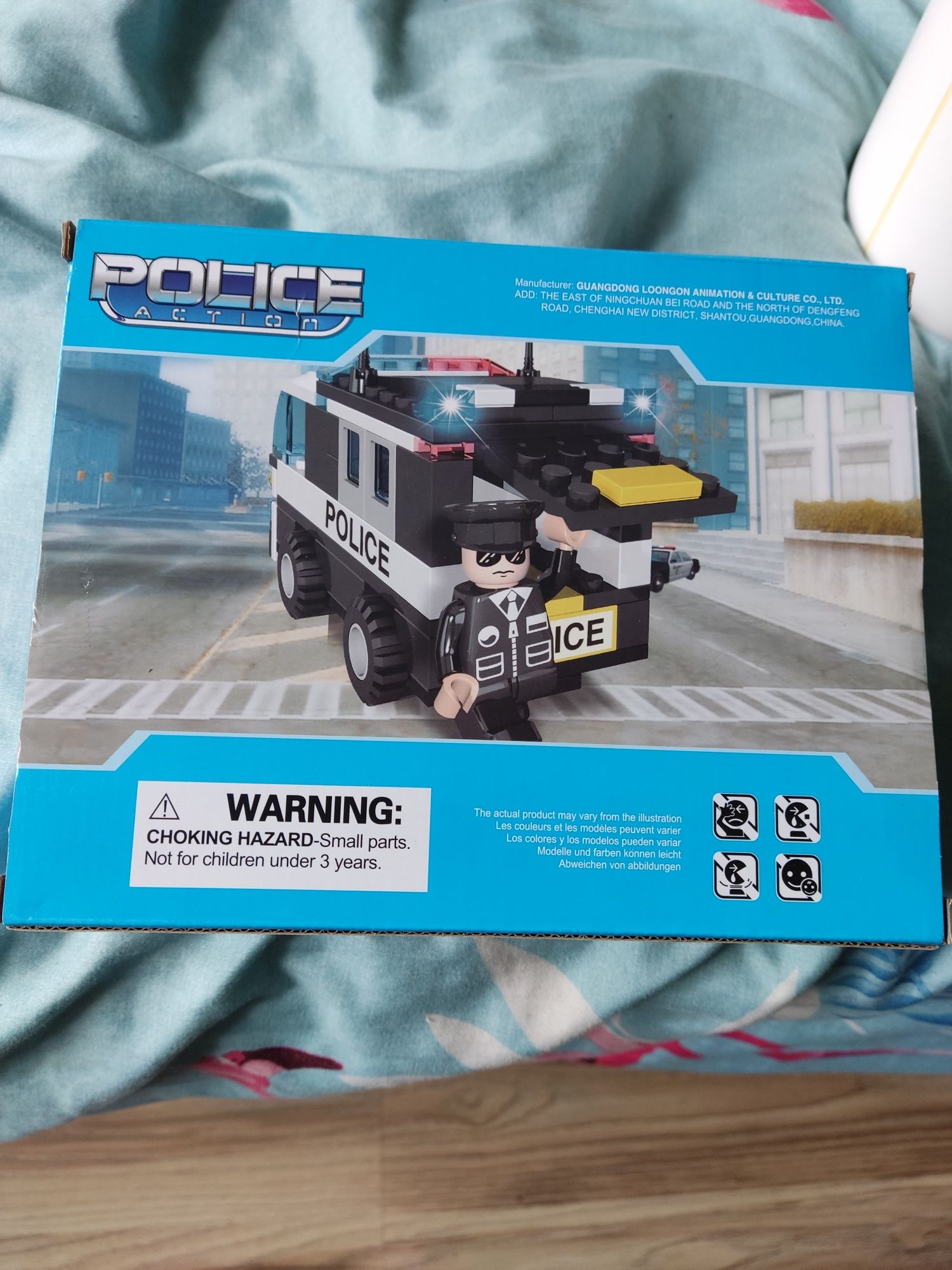 Nowe klocki "LEGO" samochód ciężarowy POLICJA