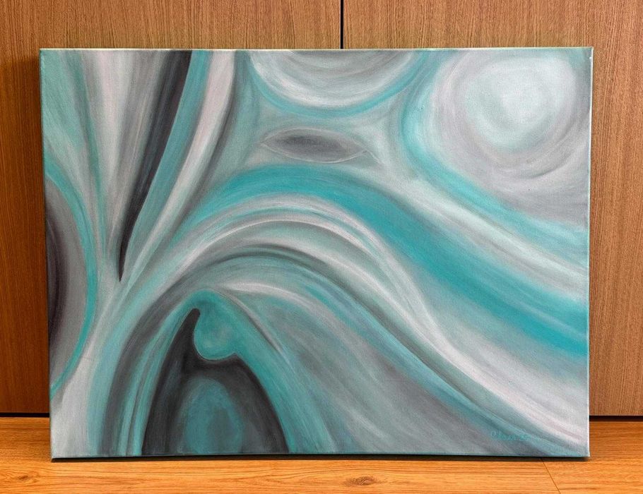 Tela pintada  em acrilico, 80cm por 60cm