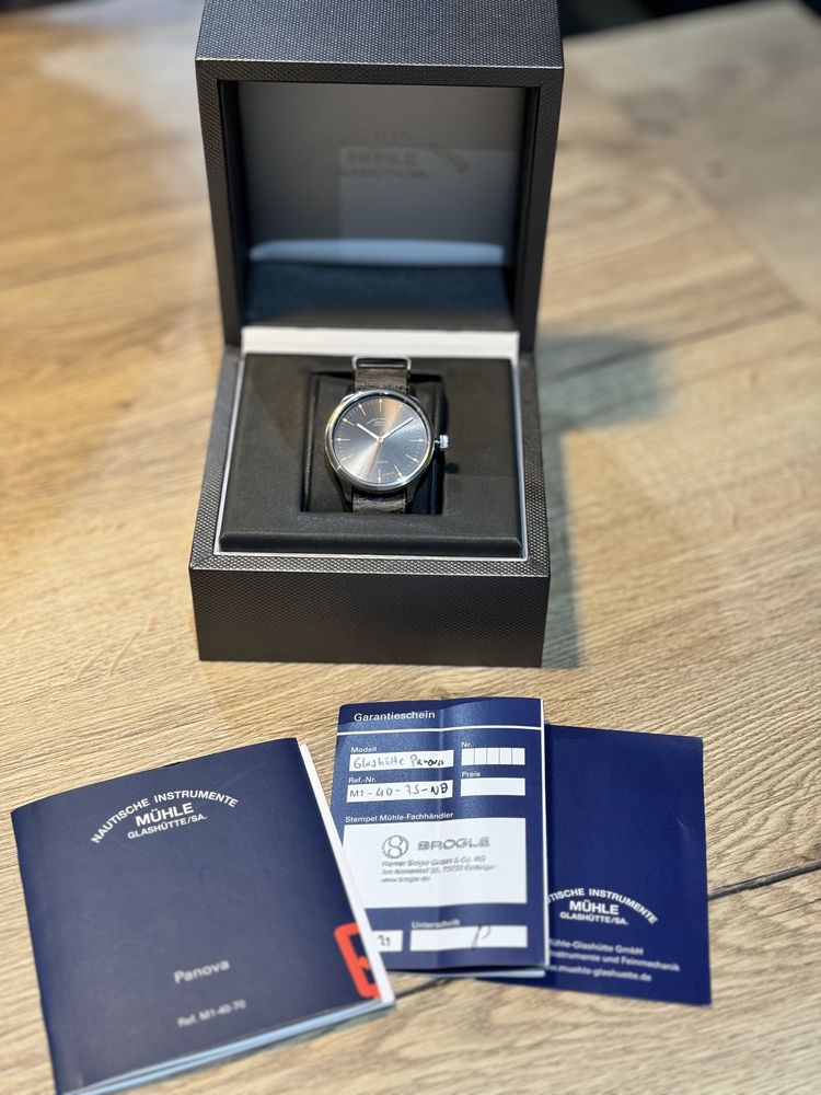 Glashutte Panova ref. M1-40-70 z pudełkiem i dokumentacją