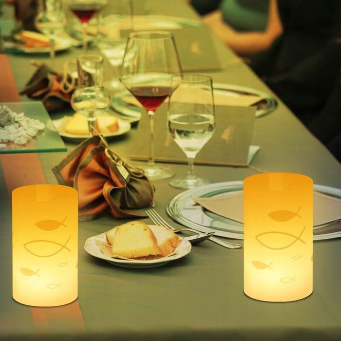 Mini Lampiony Składane Rybki Na Komunie Komunia Chrzest 6 Sztuk