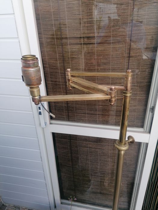 Candeeiro pé vintage em latão