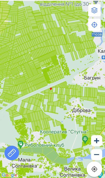 Земельна ділянка.3.3 га. Діброва..