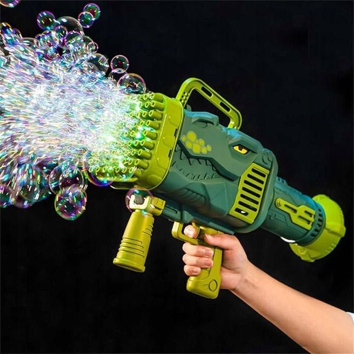 Pistolet do baniek mydlanych BAZOOKA Generator dla Dzieci + Płyn