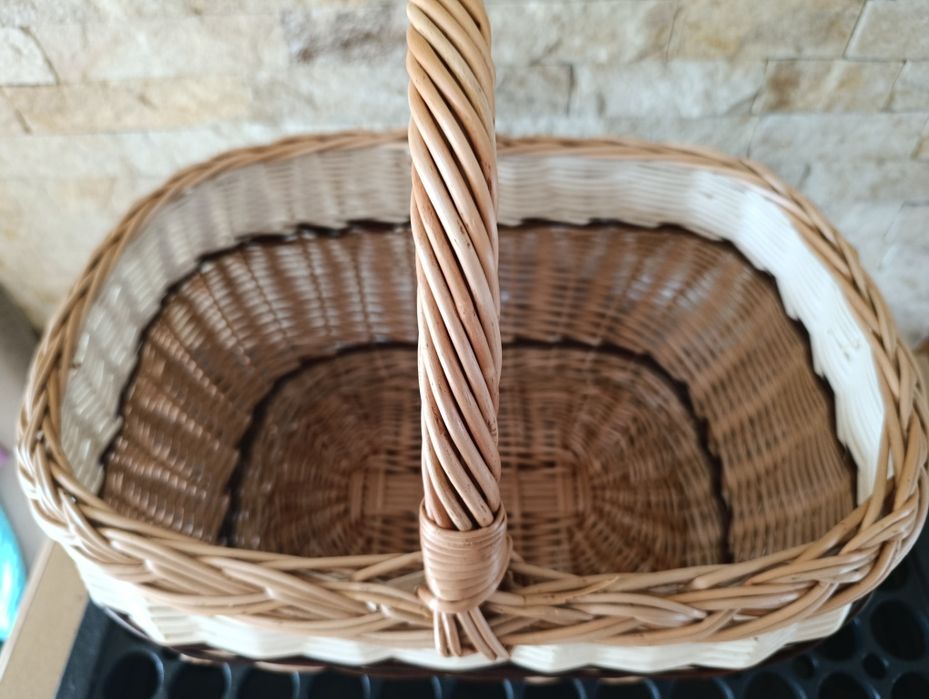 Kosz wiklinowy na grzyby