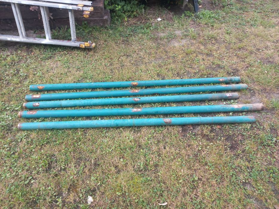 5 słupków 190cm średnica 6cm