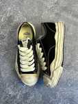 MMY Maison Mihara Yasuhiro кеди кеды черные белые custom distressed 43