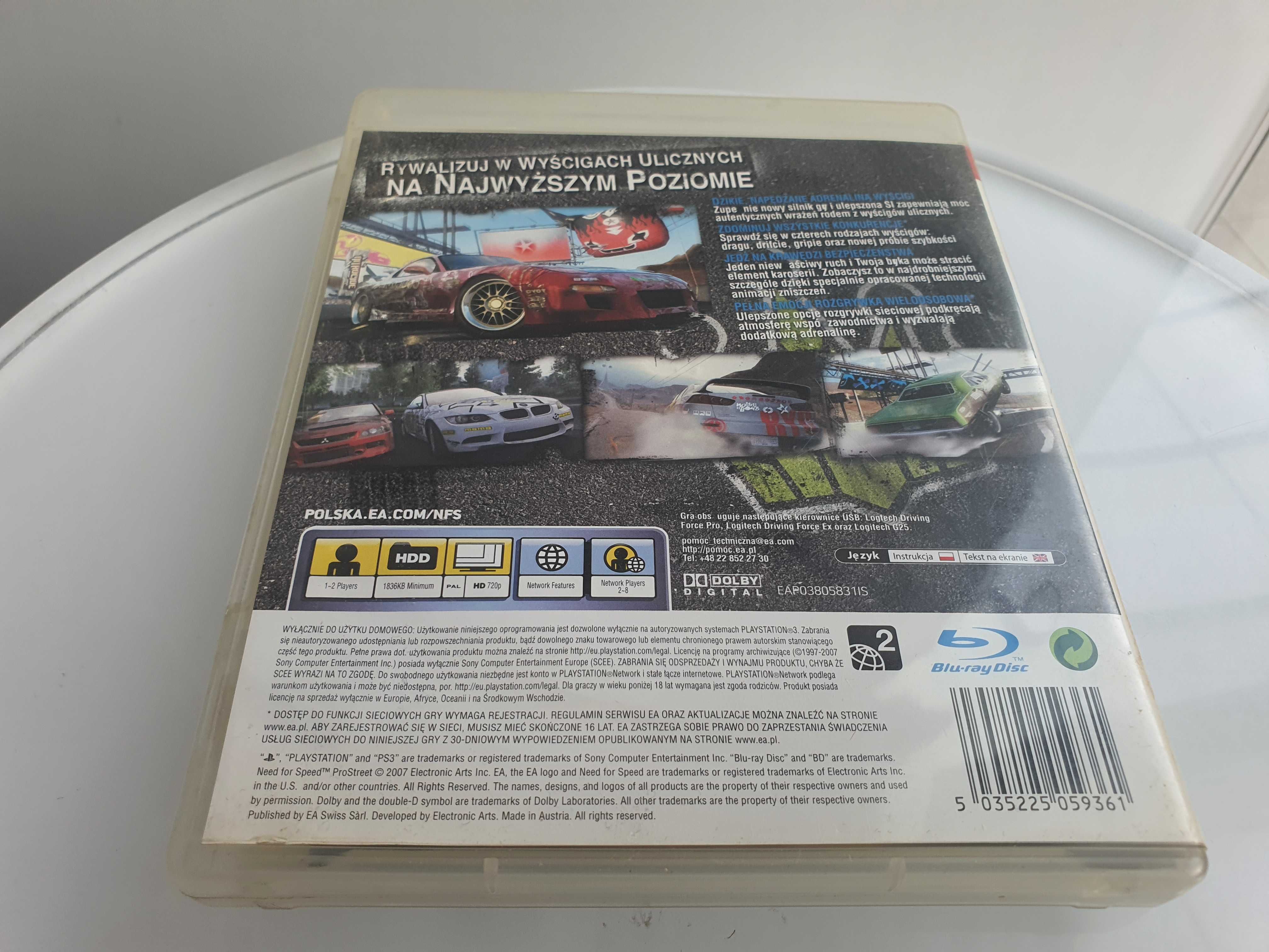 Gra SONY PS3 NFS Pro Street PL Wersja Sklep Zamiana