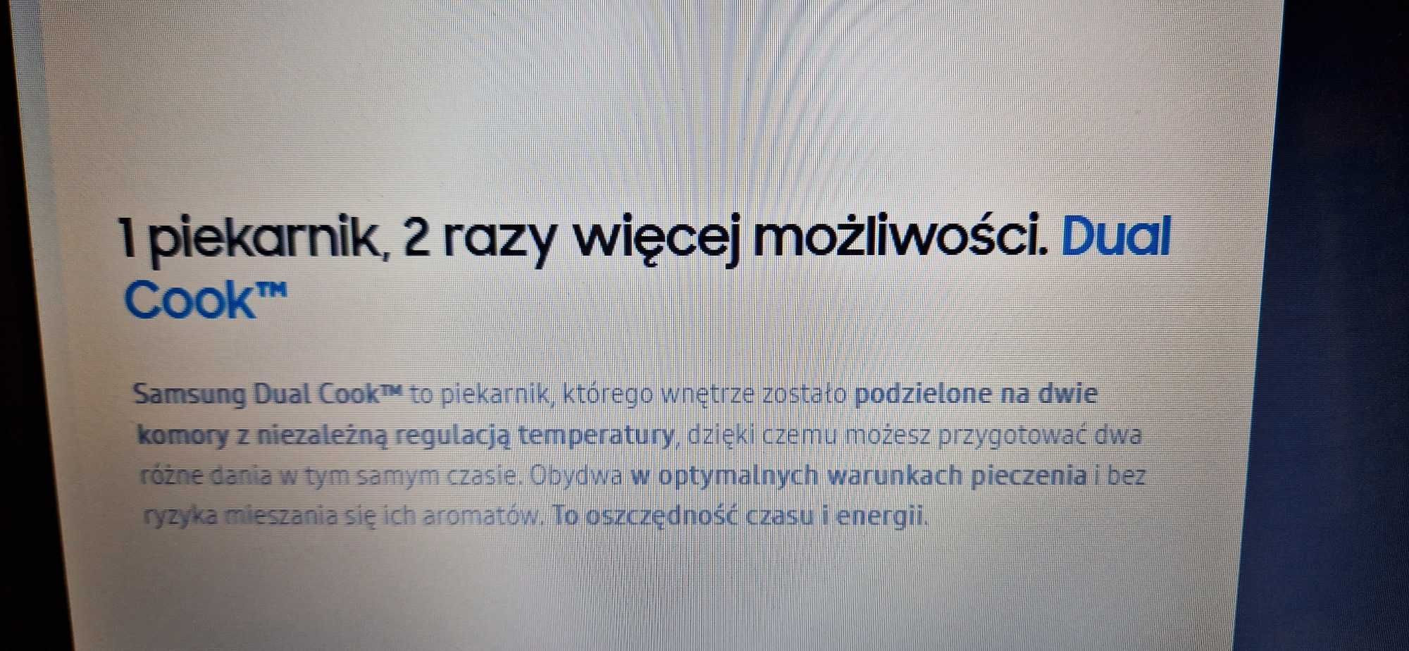 piekarnik samsung dual cook nowy nieużywany