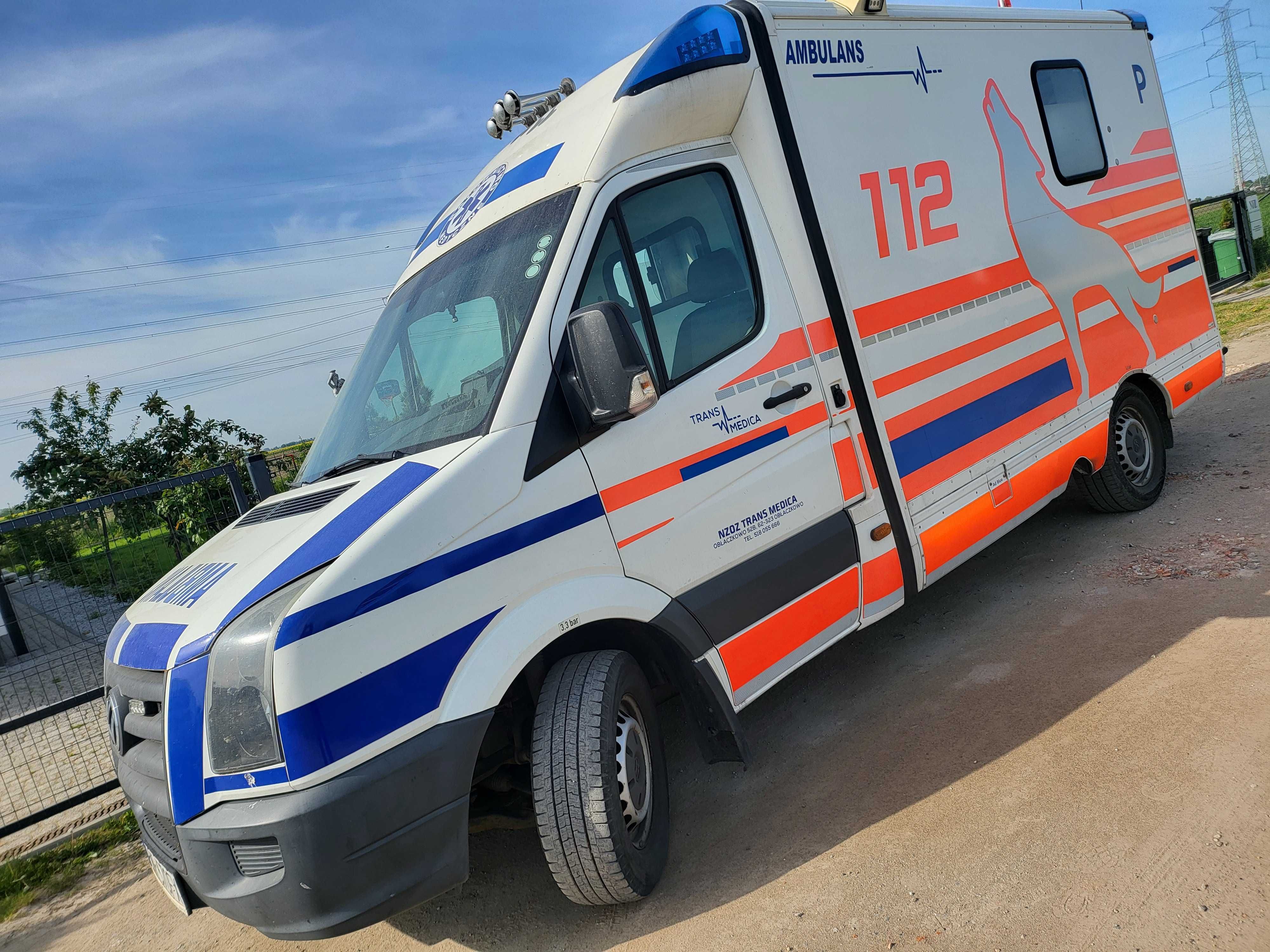 Ambulans VW Crafter Kontener 2013r