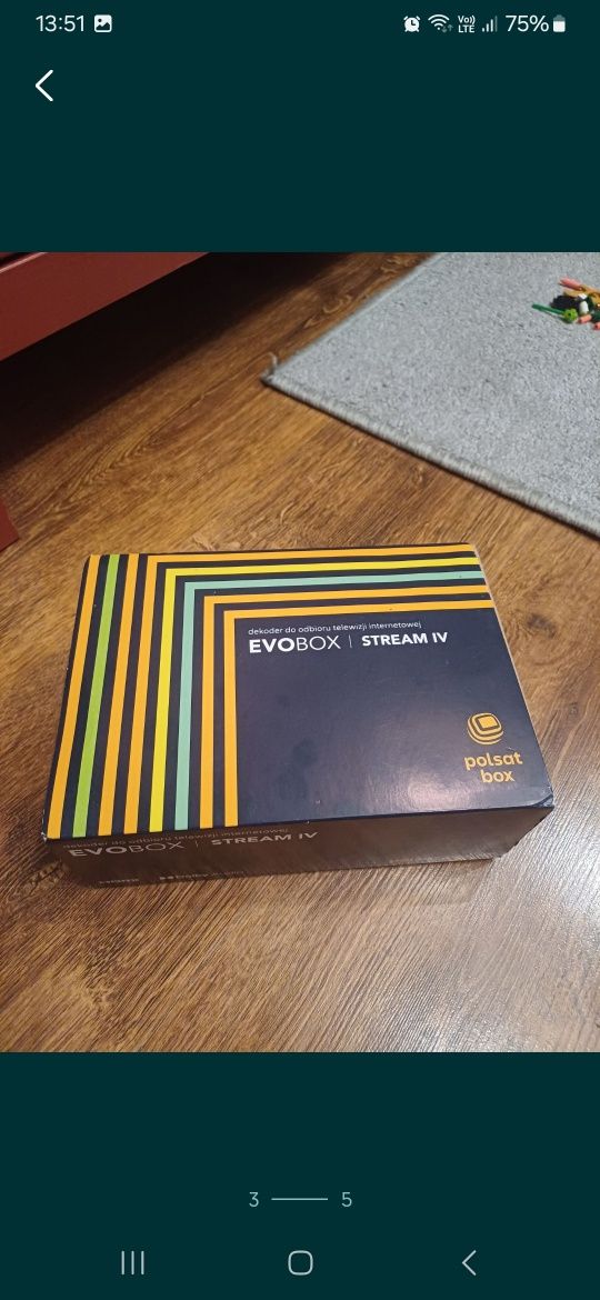 EVOBOX Stream IV, dekoder TV. Pilot, Polsat. NOWY zestaw.
