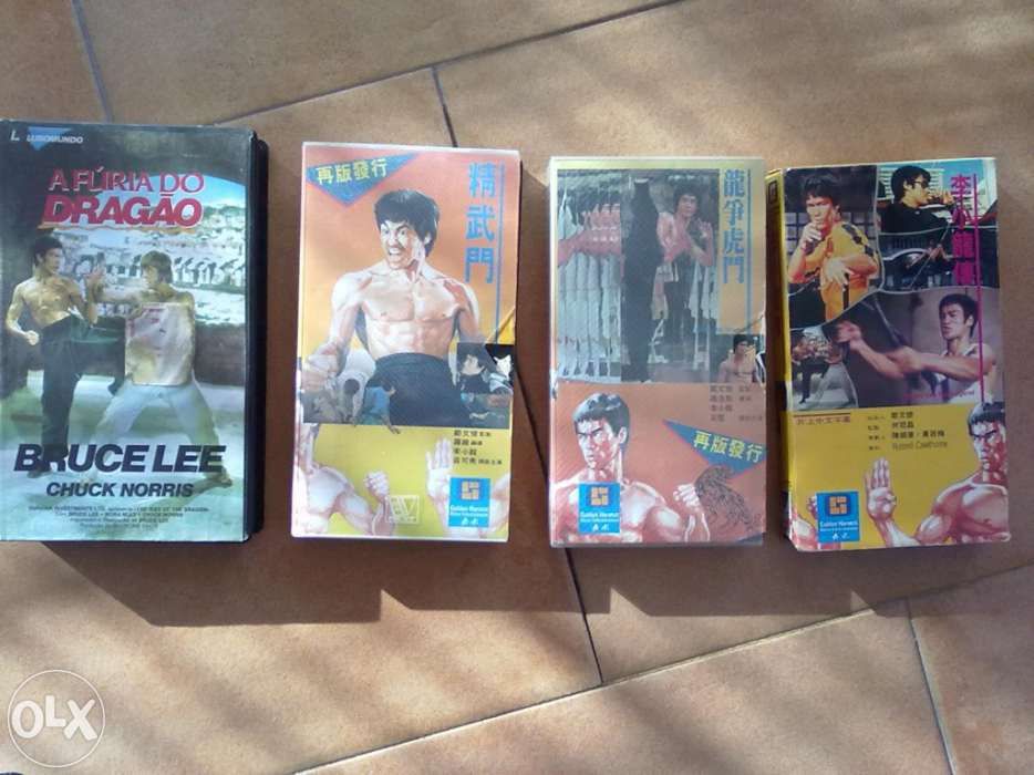 4 Filmes VHS Bruce Lee