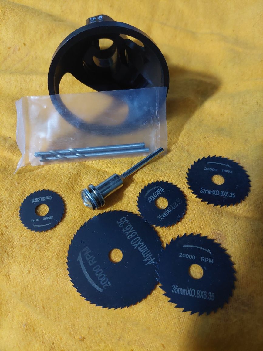 Acessórios para Dremel Novos. Discos, broca e fresa