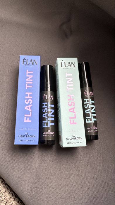 Farby do brwi Elan Flash Tint Light Brown 11 oraz Cold Brown 10 NOWE!!