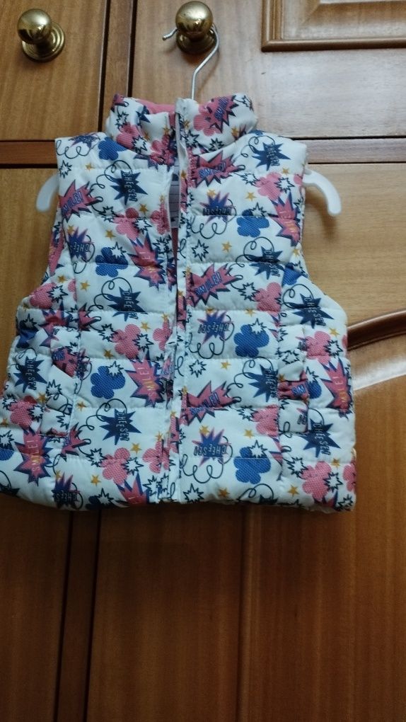 Kispo/colete, novo. Tam. 12/18 meses