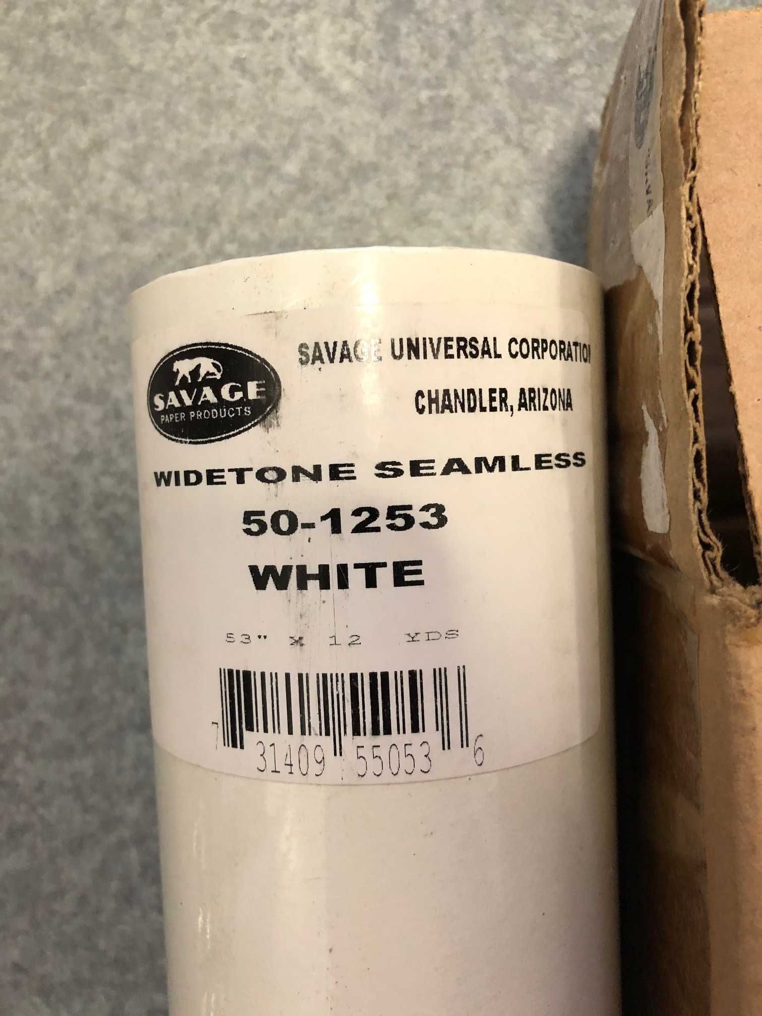 Tło fotograficzne 1,36x11m - kartonowe Savage Widetone - 50 White