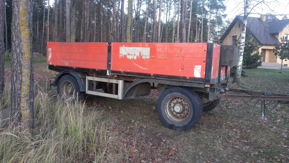 przyczepa sztywna 14 ton platforma kolberg 18000dmc resor