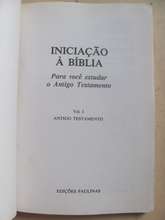 Iniciação à Bíblia - Antigo Testamento