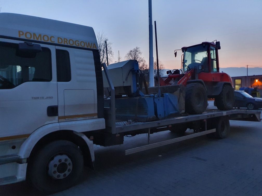 Pomoc drogowa 24h Holowanie Transport maszyn  laweta  autolaweta