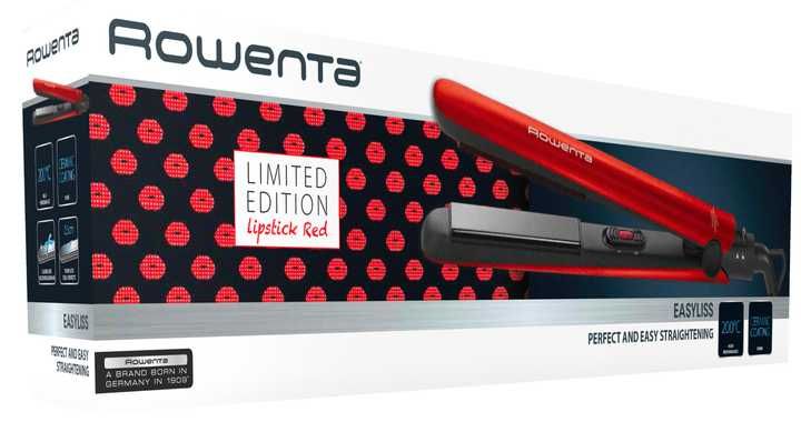 Alisador de Cabelo Rowenta Easyliss limited edition lipstick red novo