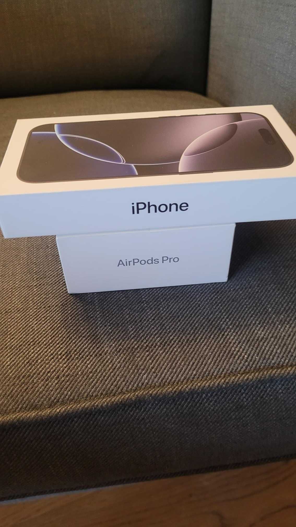 Iphone 16 pro+słuchawki airpods pro2 . Nowe nierozpakowane.