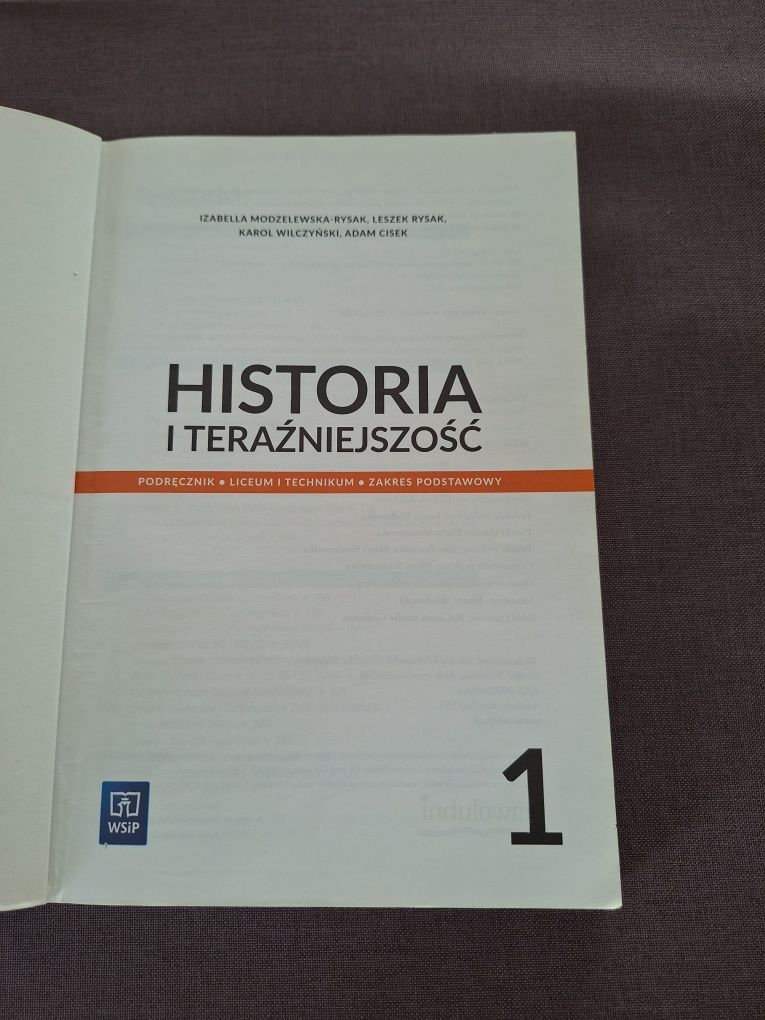 Historia i teraźniejszość 1, wsip