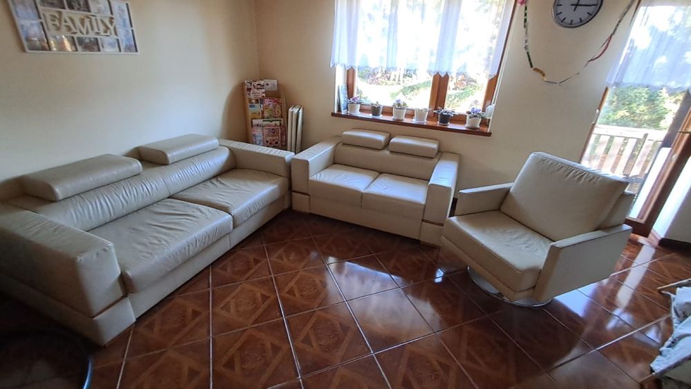 Skórzany zestaw wypoczynkowy