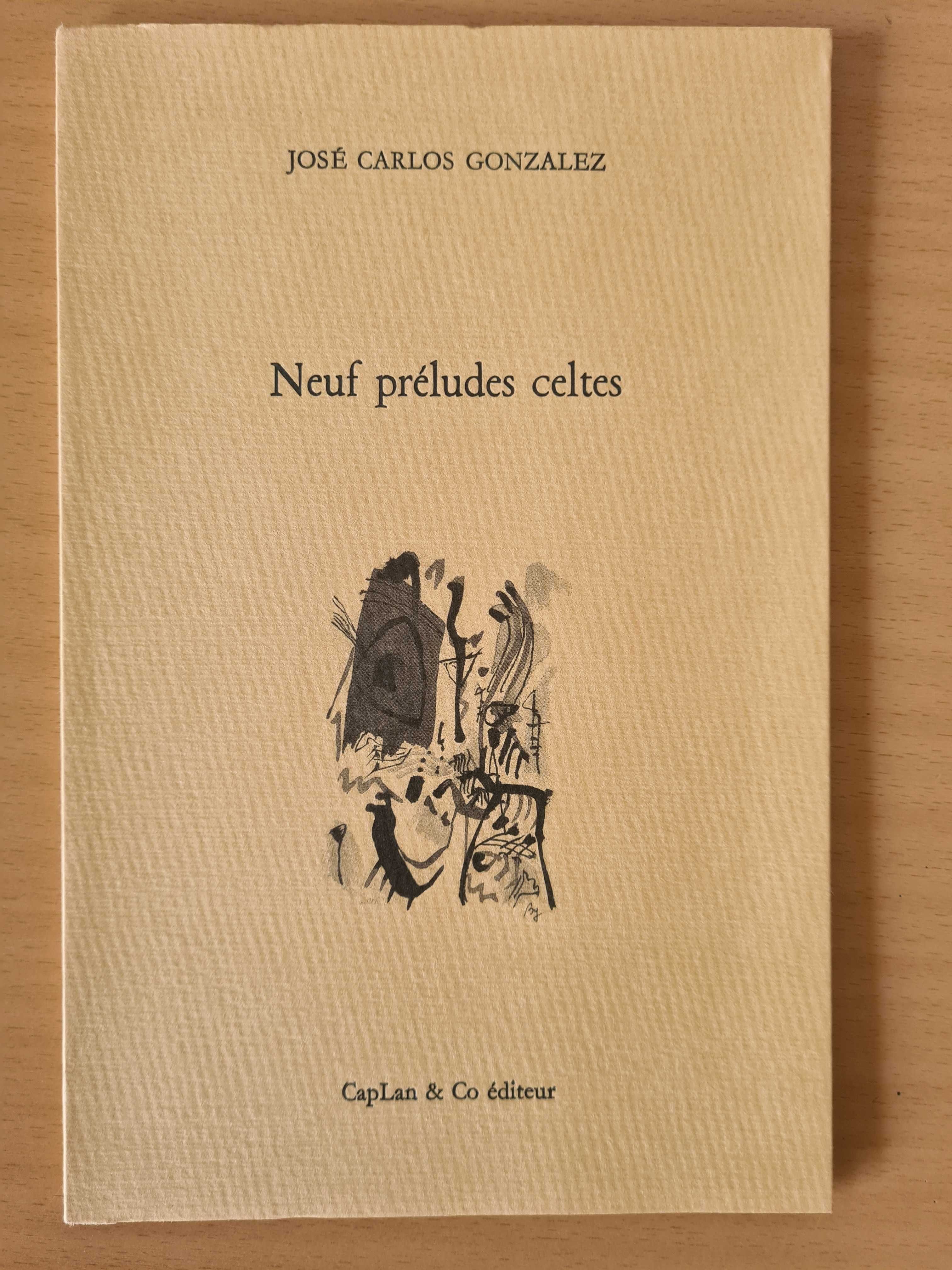 Livro de poesia "Neuf Préludes Celtes" de José Carlos Gonzalez